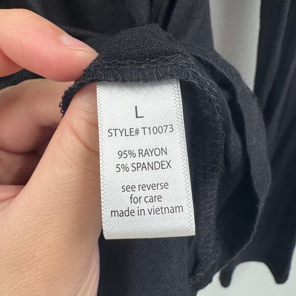 NWOT Active Basic Black Stretchy turtleneck - Picture 4 of 5